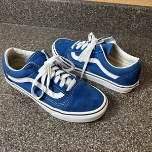 VANS Old Skool Topaz Classic Suede Canvas Skate Shoe Womens Sz 7 Low Top Lace Up
